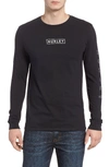 HURLEY PORT LOGO GRAPHIC LONG SLEEVE T-SHIRT,AH7916