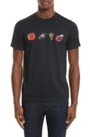 PS BY PAUL SMITH MINI SKULLS GRAPHIC T-SHIRT,PUUD-011R-P0224