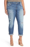 LUCKY BRAND REESE DISTRESSED BOYFRIEND JEANS,7Q13167