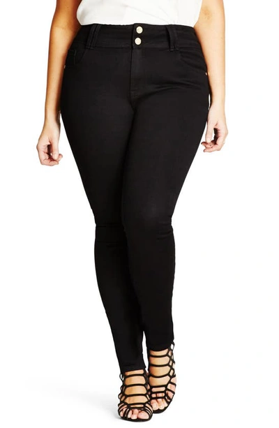 CITY CHIC CITY CHIC ASHA STRETCH SKINNY JEANS,00129043