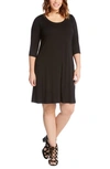 Karen Kane Scoop Neck Jersey Dress In Black