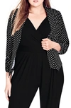 CITY CHIC SEEING SPOTS JACKET,00131465