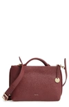 SKAGEN MIKKELINE MINI LEATHER SATCHEL - RED,SWH0233