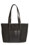 SKAGEN LISABET COATED TWILL TOTE - BLACK,SWH0209