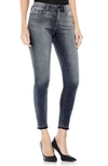 TWO BY VINCE CAMUTO GREY RELEASED HEM JEANS,90993324