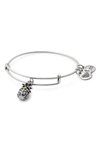 ALEX AND ANI PINEAPPLE ADJUSTABLE WIRE BANGLE,A17EB26RS