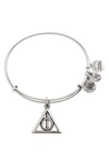 ALEX AND ANI DEATHLY HALLOWS(TM) ADJUSTABLE WIRE BANGLE,AS17HP21RS