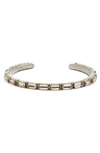 SORRELLI BRILLIANT BAGUETTE CUFF,BDK49AGJT