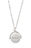 LULU DK PEACE LOVE CODE CHARM NECKLACE,1049RPB