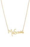 ICONERY X STRIIIKE SALON MES SOEURS PENDANT NECKLACE,ICSS104-14YV