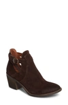Lucky Brand Nandita Cutout Bootie In Java Suede