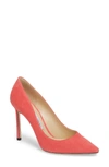 Jimmy Choo 'romy' Pointy Toe Pump In Flamingo Pink