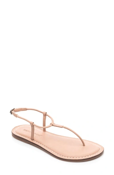 Bernardo Lilly T-strap Thong Sandals In Pink