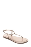 Bernardo Lilly T-strap Thong Sandals In Platinum