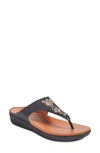 Fitflop Leather Banda Sandals In Black
