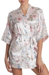 IN BLOOM BY JONQUIL FLORAL PRINT SATIN ROBE,PMD130