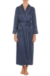 In Bloom By Jonquil Robe In Navy Foulard