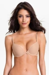 On Gossamer 'bump It Up' Underwire Push-up Bra In Mocha