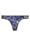 On Gossamer 'triple Twist' Mesh Thong In Movement Print