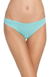 On Gossamer Hip-g Mesh Thong In Blue Radiance