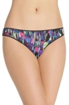 On Gossamer Triple Twist Bikini In Movement Print