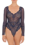 IN BLOOM BY JONQUIL THONG LACE TEDDY,HNA098