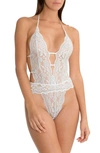 IN BLOOM BY JONQUIL LACE BODYSUIT,BBL097