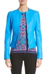 VERSACE NAPPA LEATHER JACKET,G34336AG603806
