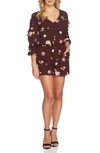 1.state Ruffle Sleeve Romper In Deep Claret