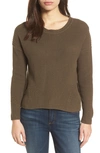 LUCKY BRAND LACE-UP BACK SWEATER,7W51655