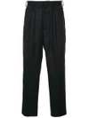 DOUBLET DOUBLET CROPPED TROUSERS - BLACK,18SS02PT6212630129