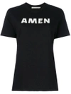 AMEN T-SHIRT MIT LOGO-PRINT,AMS18221S1800612634549