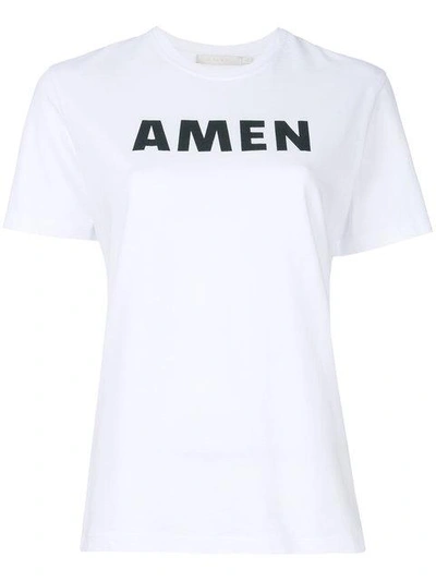 Amen Cotton Jersey T-shirt In Off