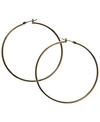 Guess 1 1/2" Gold-tone Large Polished Hoop Earrings
