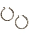 LUCKY BRAND EARRINGS, SMALL 1" ROUND HOOP