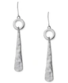 ROBERT LEE MORRIS SOHO EARRINGS, HAMMERED LINEAR DROP EARRINGS