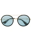 GUCCI ROUND SUNGLASSES,GG0061S12545466