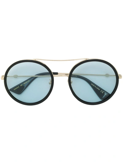 Gucci Oversized Round Sunglasses In Black