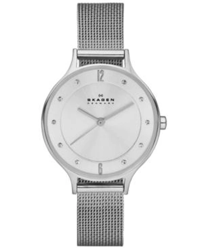 Skagen Anita Lille Mesh-strap 30mm In Metallic