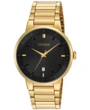 Citizen Men's Gold-tone Stainless Steel Bracelet Watch 40mm Bi5012-53e In No Color