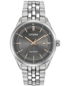 Citizen Men's Eco-drive Stainless Steel Bracelet Watch 41mm Bm7251-53h In Silver