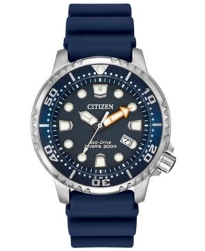 CITIZEN MEN'S ECO-DRIVE PROMASTER DIVER BLUE STRAP WATCH 42MM BN0151-09L
