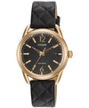 Citizen Womens Black Leather Strap Watch Fe6083-13e In Black