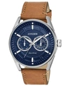 Citizen Eco-drive Brycen Weekender Watch, 42mm In Brown