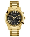 GUESS MEN'S CHRONOGRAPH GOLD-TONE STAINLESS STEEL BRACELET WATCH 45MM