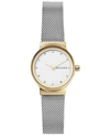 Skagen Women's Freja Stainless Steel Mesh Bracelet Watch 26mm In Silver