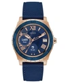 GUESS CONNECT MEN'S BLUE SILICONE STRAP TOUCHSCREEN SMART WATCH 44MM