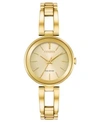 CITIZEN WOMEN'S ECO-DRIVE AXIOM GOLD-TONE STAINLESS STEEL BRACELET WATCH 28MM