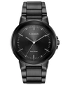 Citizen Axiom Mens Gray Stainless Steel Bracelet Watch Bj6517-52e In Gray