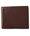 FOSSIL INGRAM BIFOLD WITH FLIP ID LEATHER WALLET